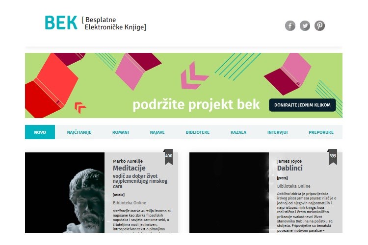 Aurelijeve „Meditacije“ 400-ti naslov projekta Besplatne elektroničke knjige
