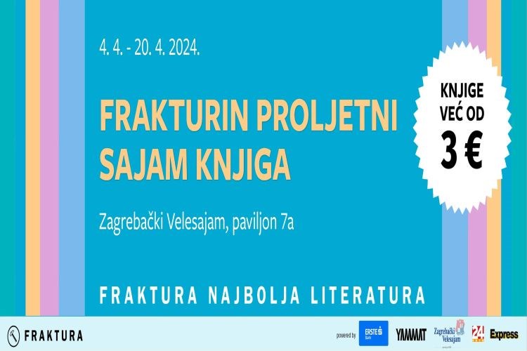Frakturin proljetni sajam knjiga (Zagreb, 4.-20. travnja 2024.)