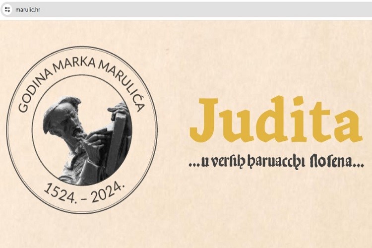 "Judita" Marka Marulića na adresi marulic.hr