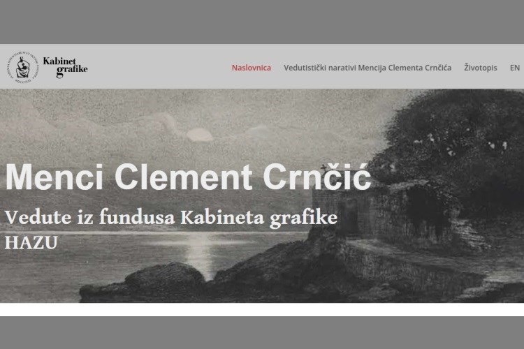 Virtualna izložba: Menci Clement Crnčić / Vedute iz fundusa Kabineta grafike HAZU