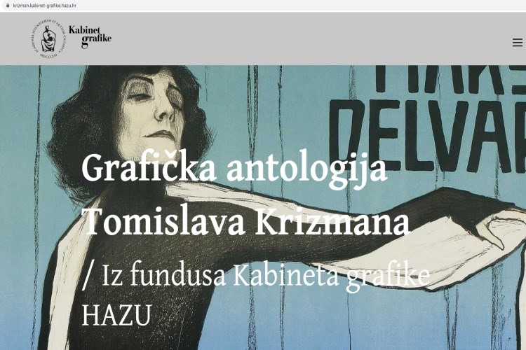 Virtualna izložba: Grafička antologija Tomislava Krizmana / Iz fundusa Kabineta grafike HAZU