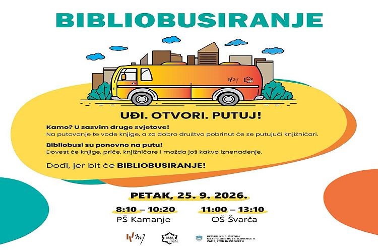 “Bibliobusiranje” – knjižnica stiže u posjet djeci