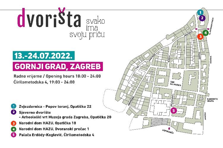 Zagrebačka 'Dvorišta' na čak tri nove lokacije