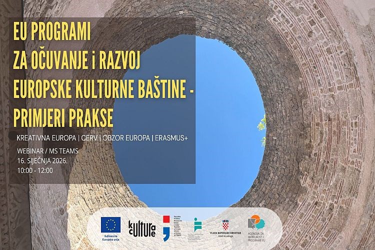 Webinar: EU programi za očuvanje i razvoj europske kulturne baštine – primjeri prakse