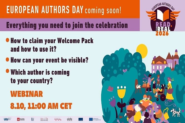 European Authors Day: Ready? Steady? Read! - međunarodni webinar na engleskom jeziku