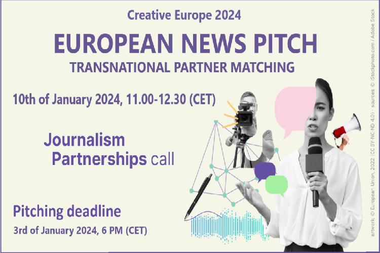 Deskovi Kreativne Europe: European News Pitch 2024