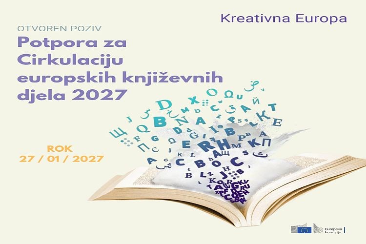 Potpora za Cirkulaciju europskih književnih djela 2027 [CREA-CULT-2027-LIT]