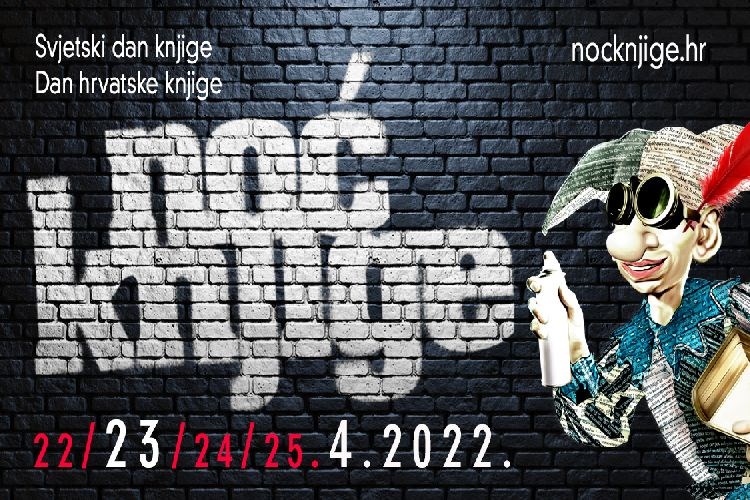 11. Noć knjige od 22. do 25. travnja u 250 gradova diljem Hrvatske