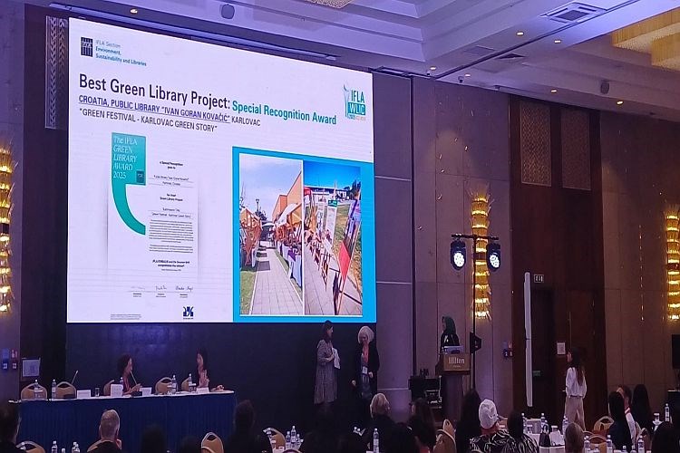 Karlovački 'Zeleni festival' dobitnik je posebnog svjetskog priznanja 'IFLA Green Library Award 2025'