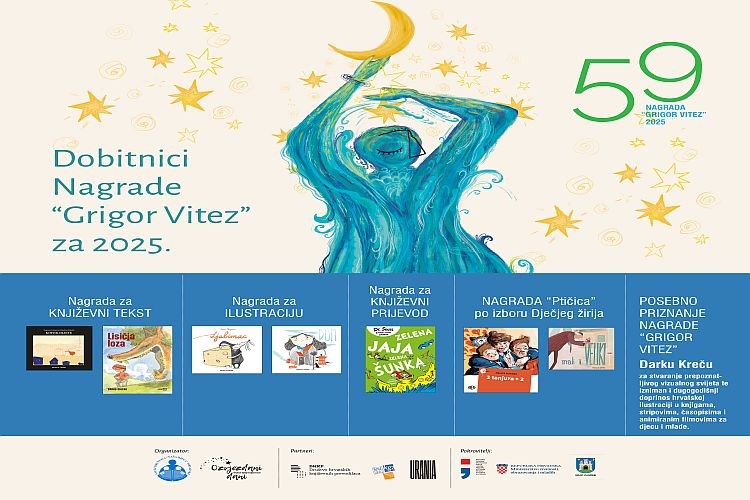 Poznati dobitnici 59. nagrade 'Grigor Vitez' za 2025. godinu