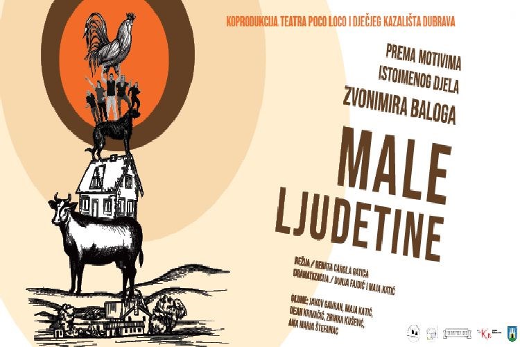 Premijera predstave 'Male ljudetine' u Dječjem kazalištu Dubrava