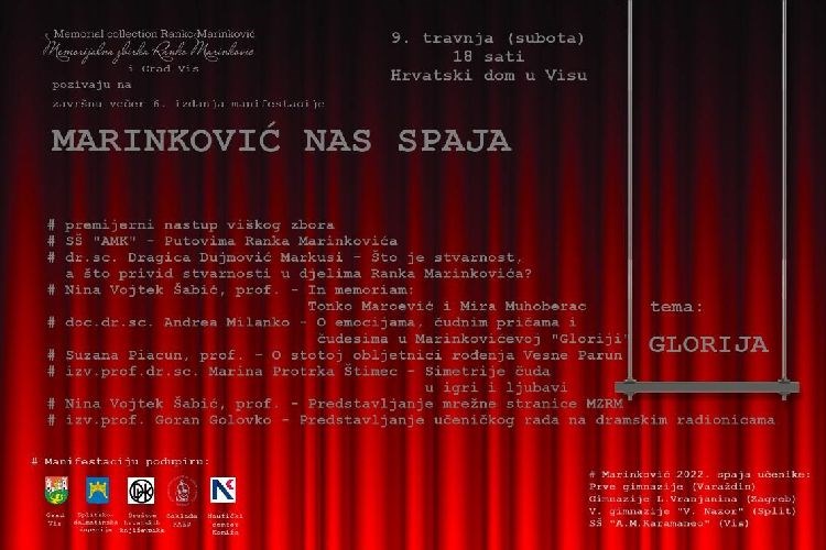 6. kulturno-znanstvena manifestacija 'Marinković nas spaja' u gradu Visu 