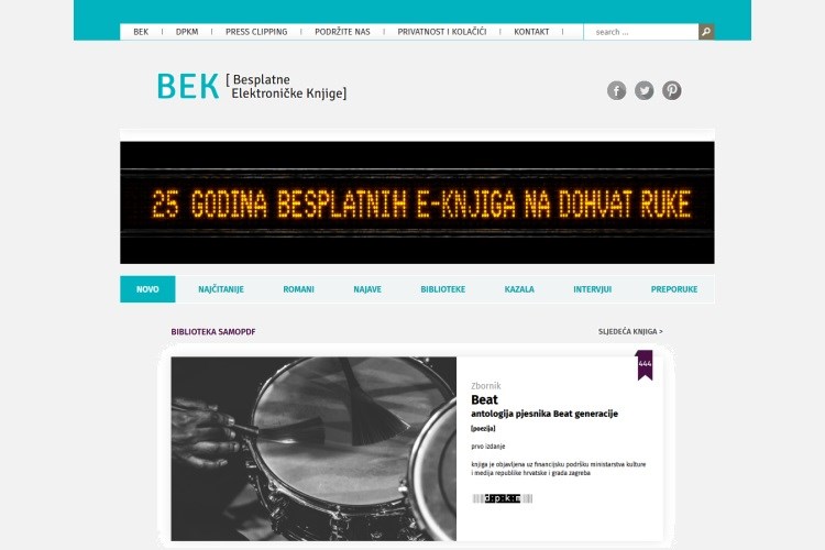 BEK predstavlja antologiju pjesnika Beat generacije