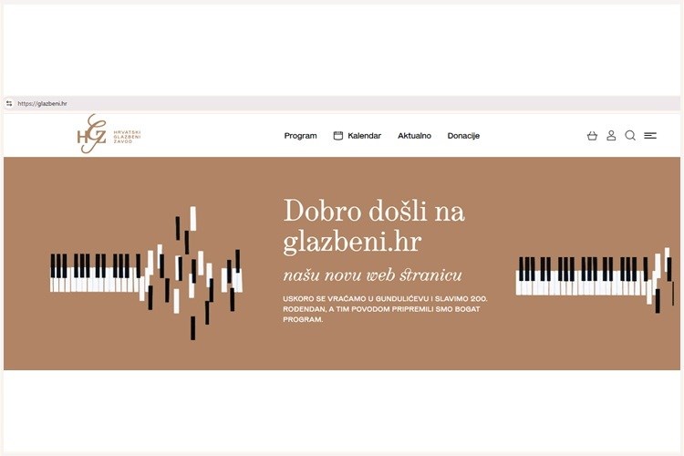 Nova mrežna stranica Hrvatskog glazbenog zavoda