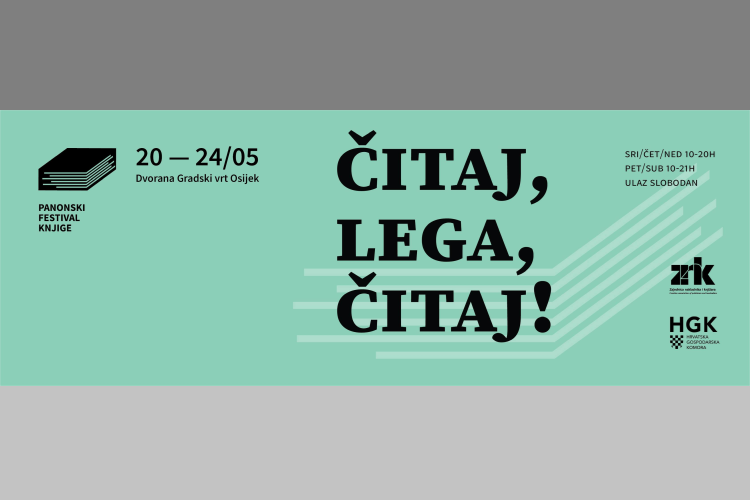 Panonski festival knjige u Osijeku od 20. do 24. svibnja