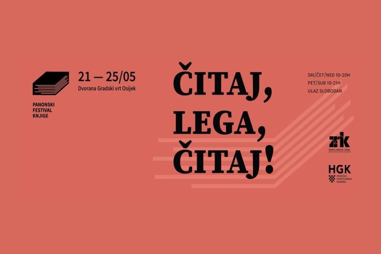 Treći Panonski festival knjige u Osijeku od 21. do 25. svibnja
