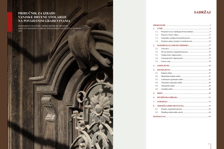 Priručnik za izradu vanjske drvene stolarije na povijesnim građevinama