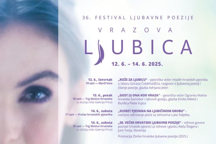 36. Vrazova Ljubica – festival ljubavne poezije